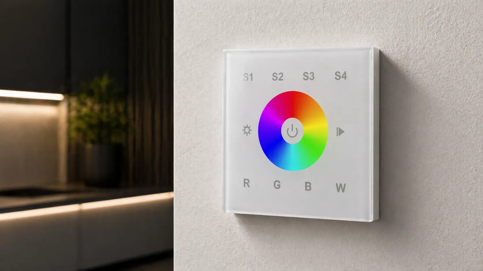 LED DMX Master Controller – Wandsteuerung LED DMX Master Controller als Wandsteuerung für RGB und RGBW LED Beleuchtung