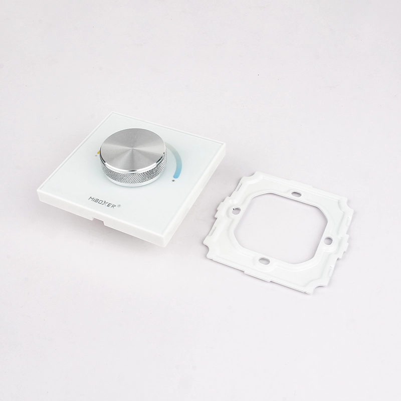 MiBoxer P0 LED-Wandpanel – 2in1 Drehregler für CCT & einfarbige LEDs, 12–48 V, 12 A, Funksteuerung