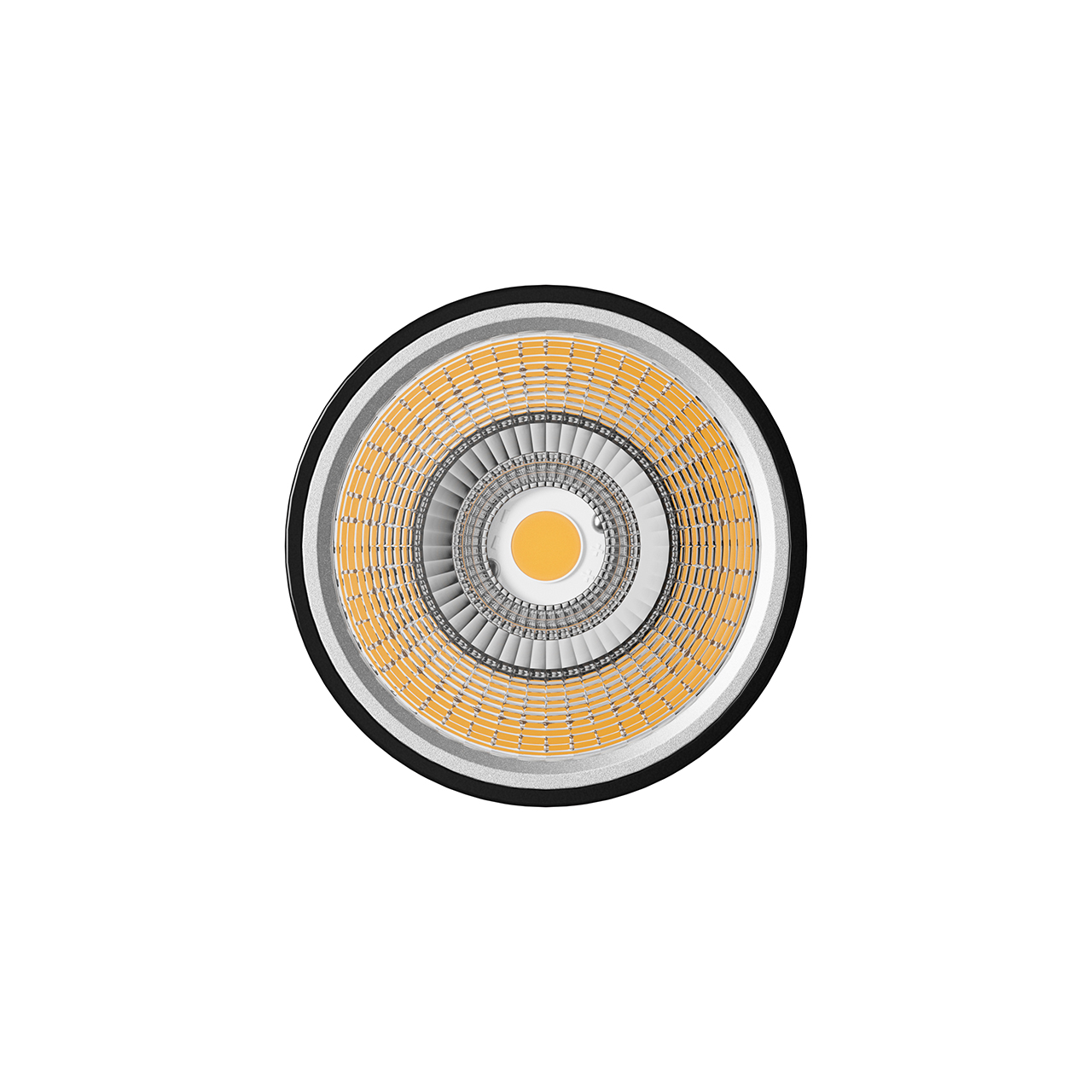 Fusion HLO Reflektor Linsenaufsatz für LED Einbaumodul hocheffiziente Optik Frontansicht