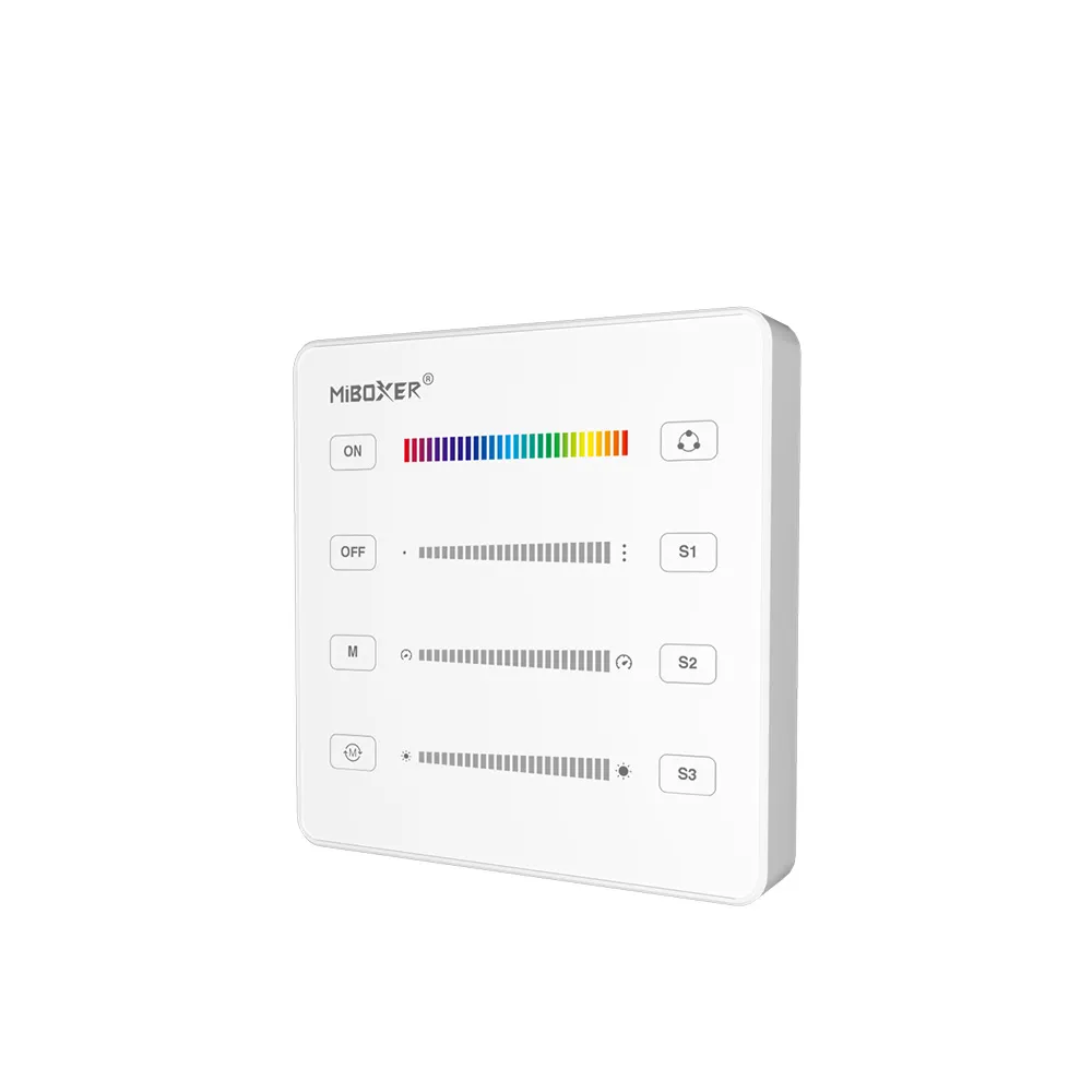 MiBoxer B6 SPI Wand Fernbedienung 2.4 GHz, Touch Panel für adressierbare Pixel LED Streifen, weiß