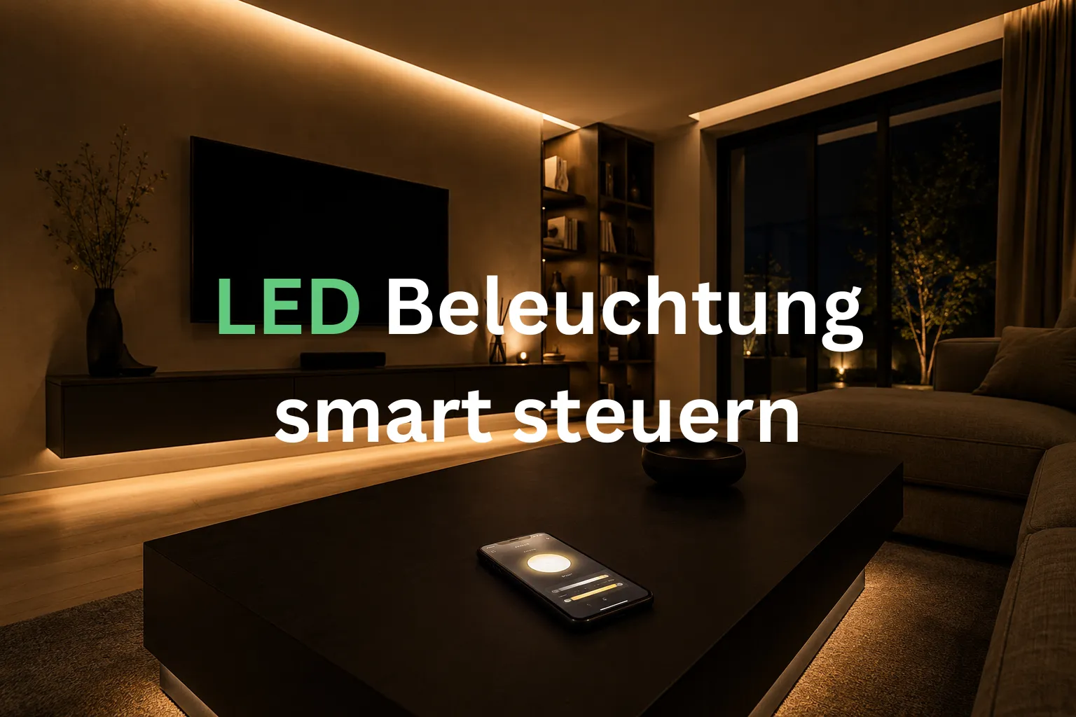 LED Beleuchtung smart steuern per App Controller und Smart Home System