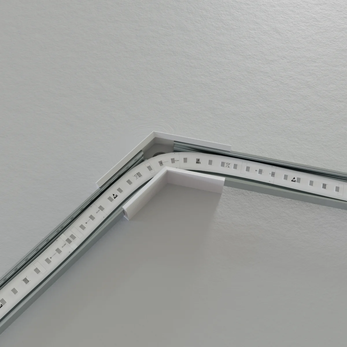 LED Aufbauprofil EXO-A1-13 – Eckverbindung mit PETG-Verbinder led-aufbauprofil-exo-a1-13-eckverbindung-mit-petg-verbinder