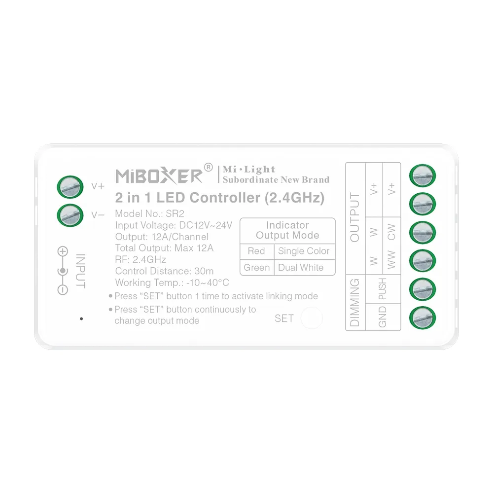 LED Streifen Set Warmweiß 3000K – SMD LED Streifen 24V, 9 W/m, 1500 lm/m, 5m – SS60 Netzteil, SR2 Funk-Controller & C1 Fernbedienung Schwarz LED Streifen Set Warmweiß 3000K – SMD LED Streifen 24V, 9 W/m, 1500 lm/m, 5m – SS60 Netzteil, SR2 Funk-Controller & C1 Fernbedienung Schwarz