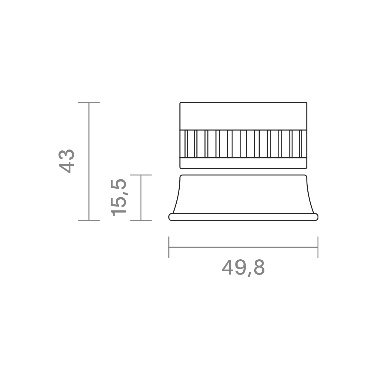 Fusion FLO Reflektor Linsenaufsatz – Hocheffiziente Linsen Optik für LED Einbaumodul, 15° / 24° / 36° / 60°