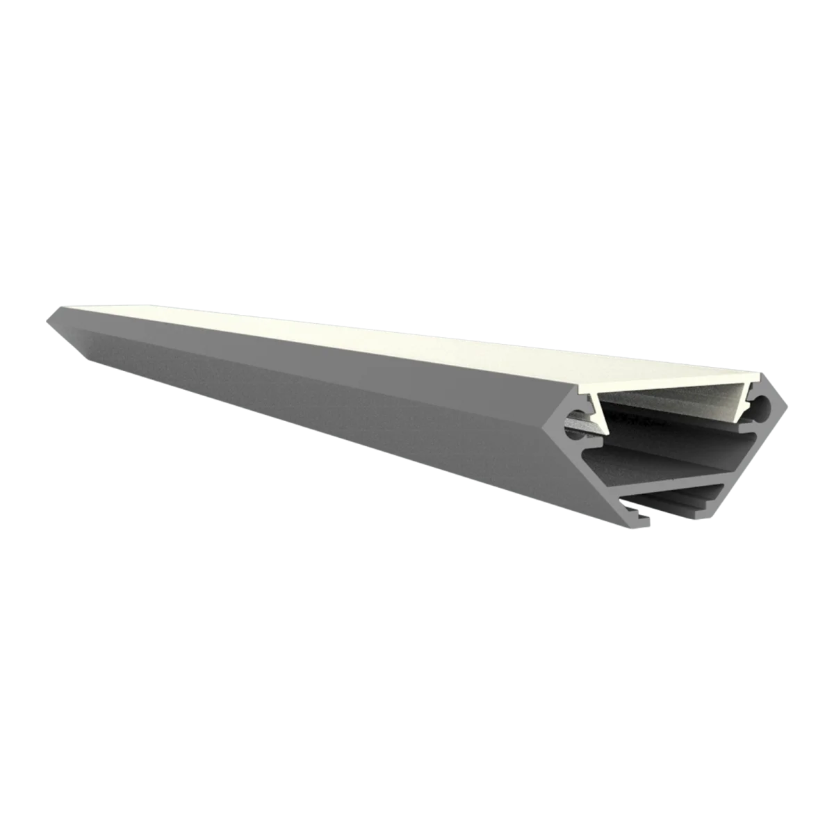 LED Eckprofil mit Kabelkanal 2m EXO-V2_14 (14 mm) – Aluminiumprofil für LED-Strips
