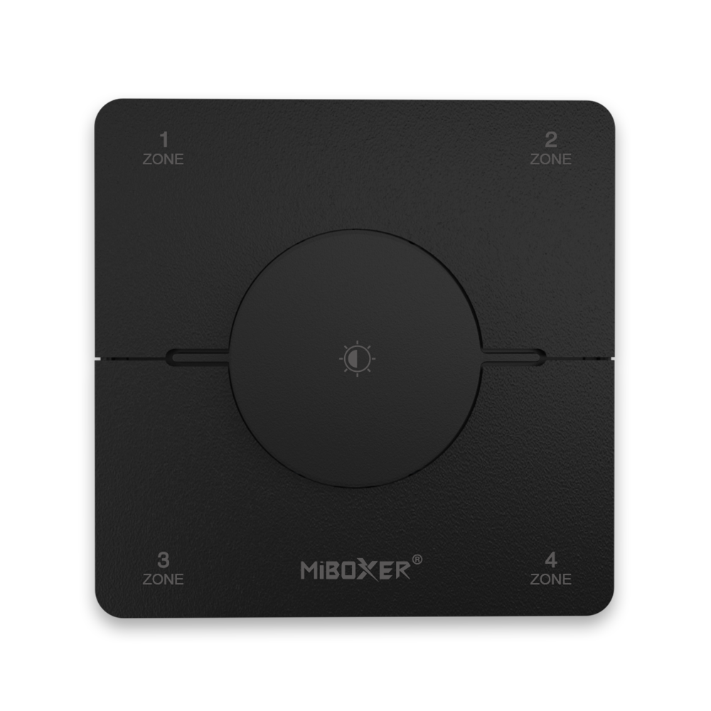MiBoxer K0S LED-Wandfernbedienung CCT – 4 Zonen, 2 Kanal 2,4 GHz Funkfernbedienung