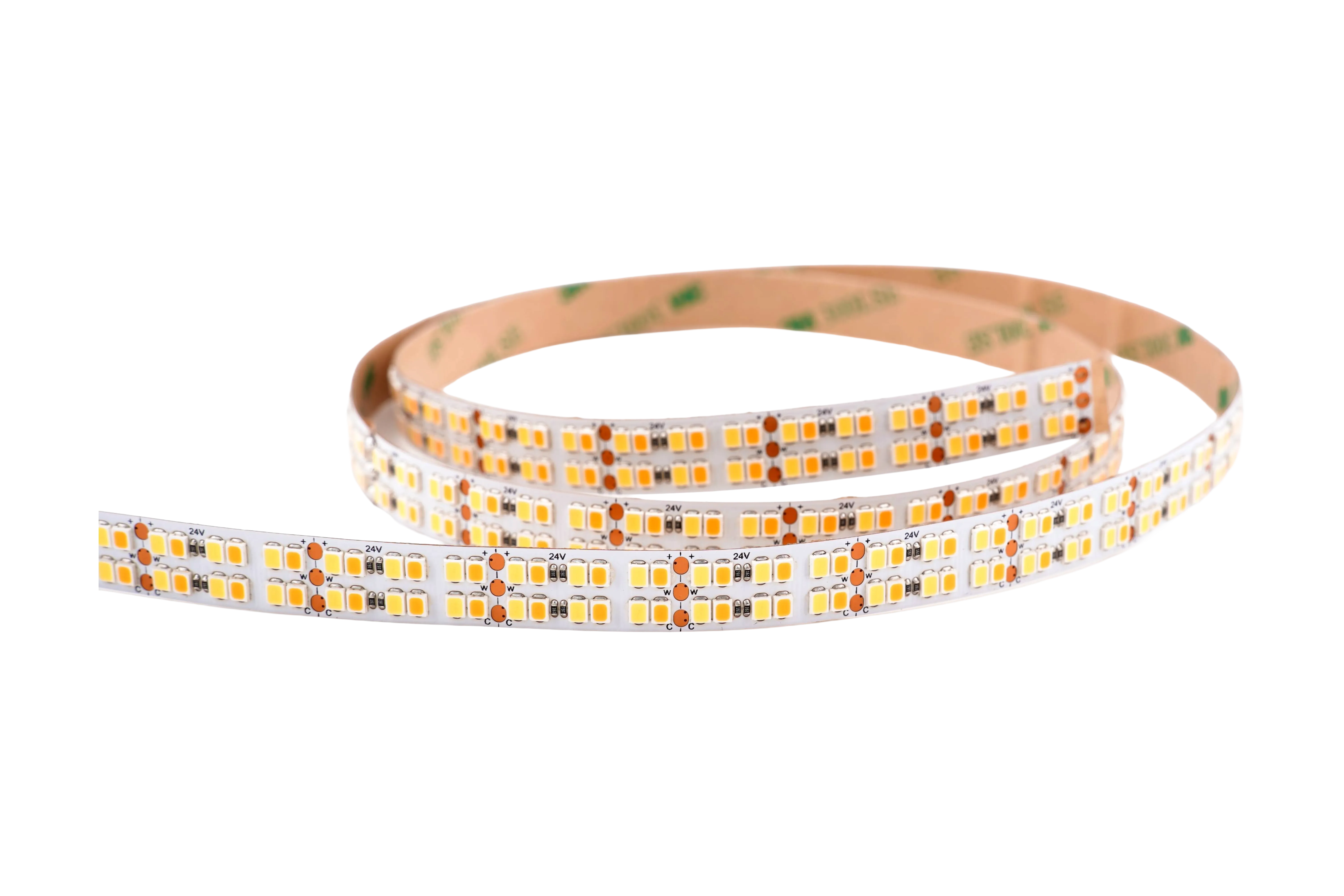 24V CCT LED Strip – 480 LEDs/m, High CRI92, 2700–7000K Tunable White von SK-LED CCT LED Streifen 24V mit 480 LEDs pro Meter – Tunable White 2700–7000K, CRI92, hochwertiges flexibles LED Band für Wohnräume, Arbeitslicht und professionelle Beleuchtung – SK-LED