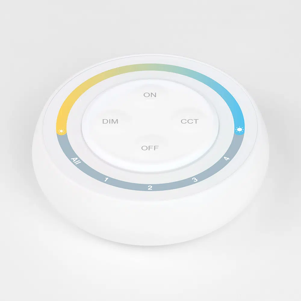 MiBoxer S1W+ CCT Wand-Funkfernbedienung – 4-Zonen 2,4 GHz Steuerung für Weißlicht-LEDs