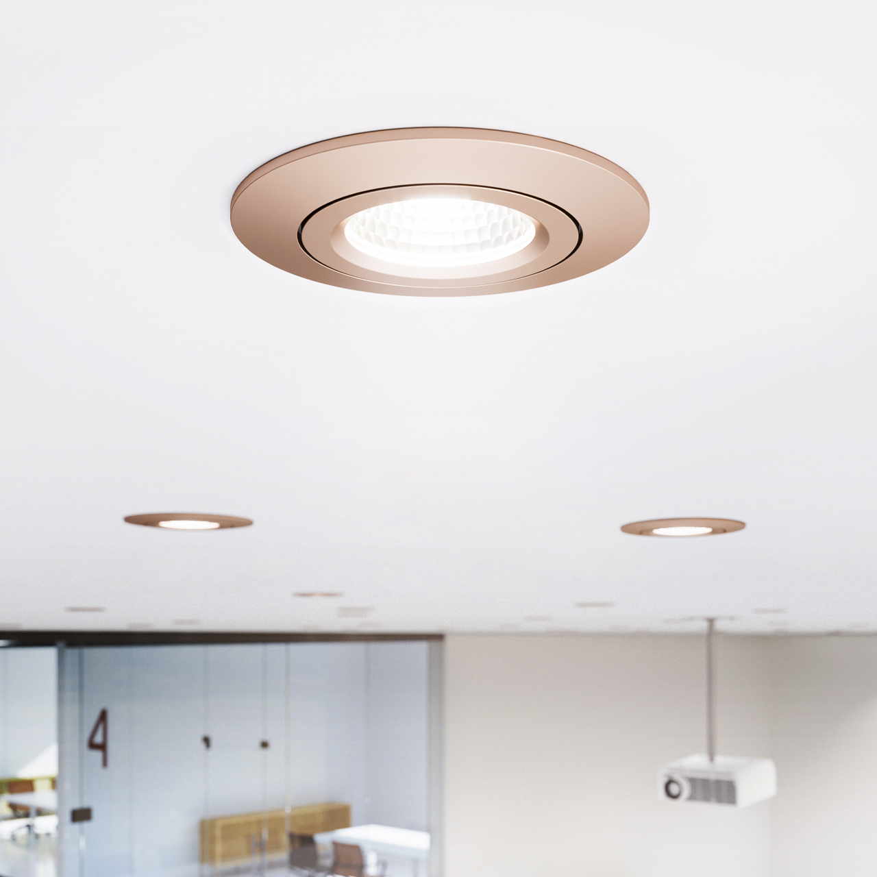 SIGOR DILED LED Einbauleuchte 6W dimmbar Ø68mm für Deckeninstallation