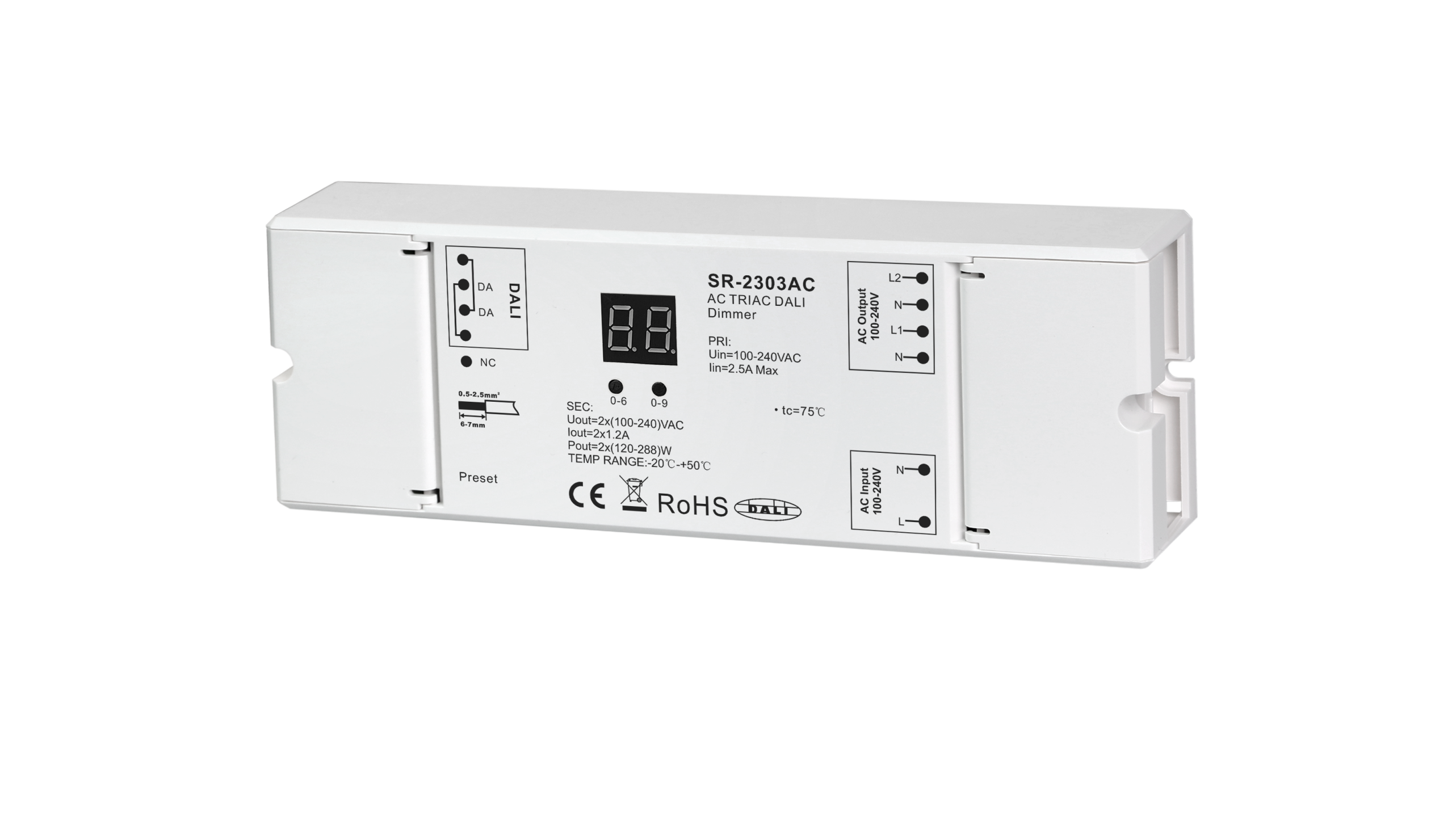 Dali Led Control Panel DALI Schalter & Dimmer | Wandtaster & Panels | SK-LED