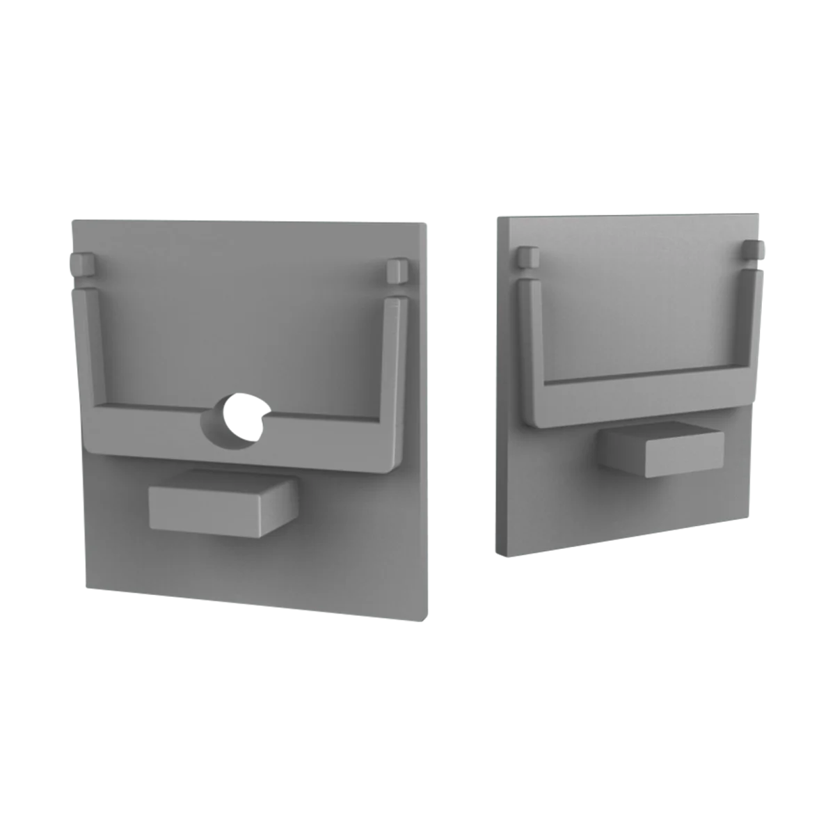 Endkappe für LED Alu Aufbauprofil Exo-N4_24 + Cover PC51 _24