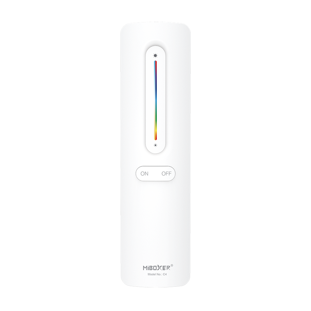 MiBoxer C4 Funkfernbedienung – RGB+CCT Steuerung, 2,4 GHz, Magnetische Wandhalterung