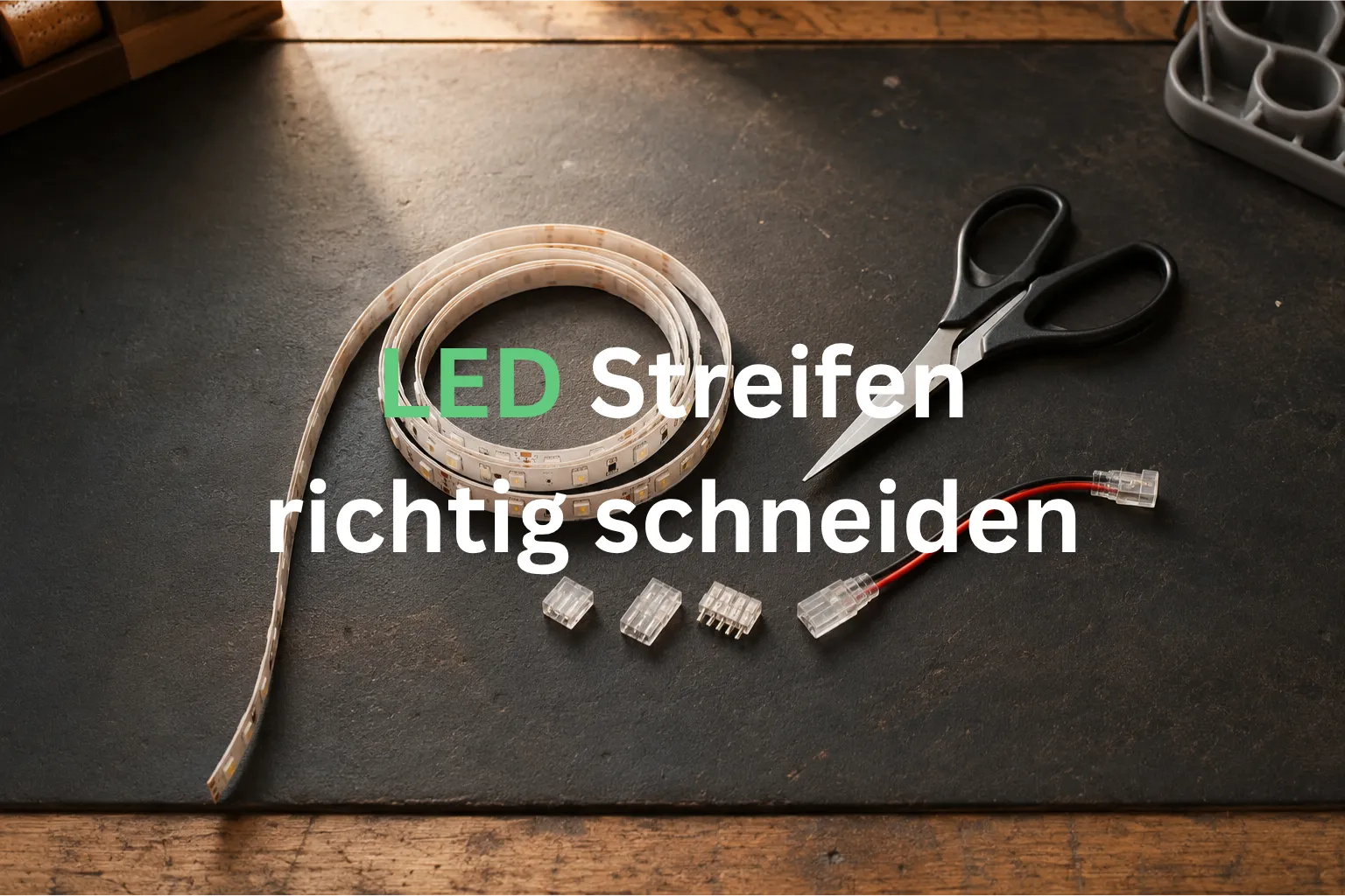 LED Streifen schneiden