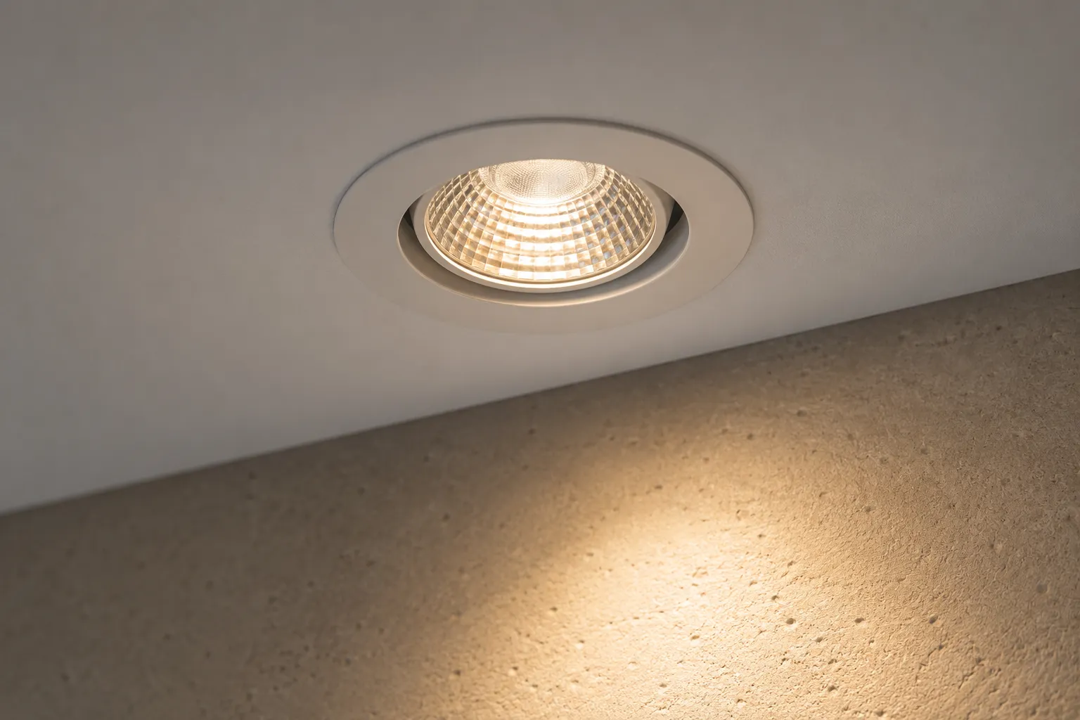 MR16 LED Einbaustrahler Detail – hochwertiger Reflektor und präzise Lichtlenkung Nahaufnahme eines MR16 LED Spots 24V mit Reflektor und 60 Grad Abstrahlwinkel