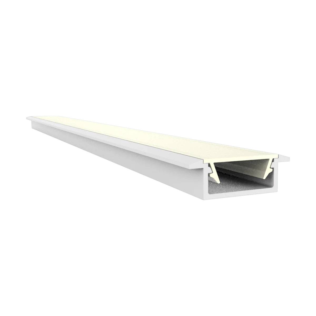 Flaches LED Alu Einbauprofil 2m Exo-A1F-13 (13mm) –| Flaches Aluminiumprofil für LED-Strips