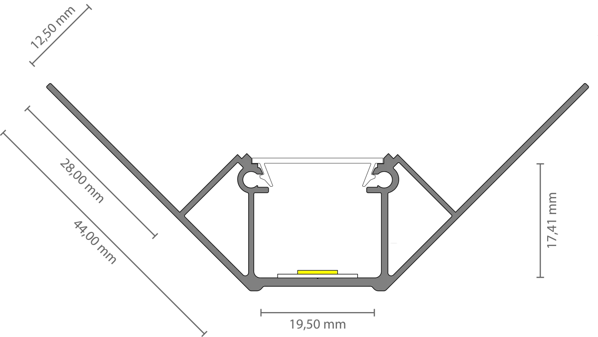 7640273920440 - LED Trockenbau-Eckprofil Innen 2m EXO-T5_16 (16 mm) – Flächenbündiges InnenÂeckprofil für LED-Strips 7640273920440 - LED Trockenbau-Eckprofil Innen 2m EXO-T5_16 (16 mm) – Flächenbündiges InnenÂeckprofil für LED-Strips