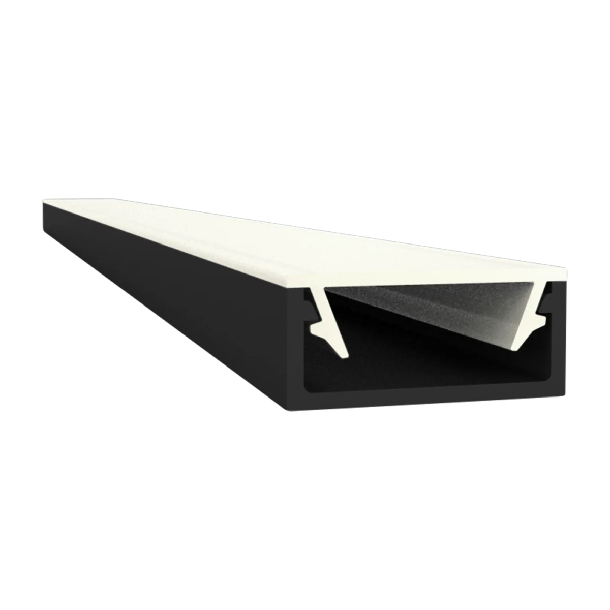 Flaches LED Alu Aufbauprofil 2m Exo-A1-13 (13mm) –| Flaches Aluminiumprofil für LED-Strips
