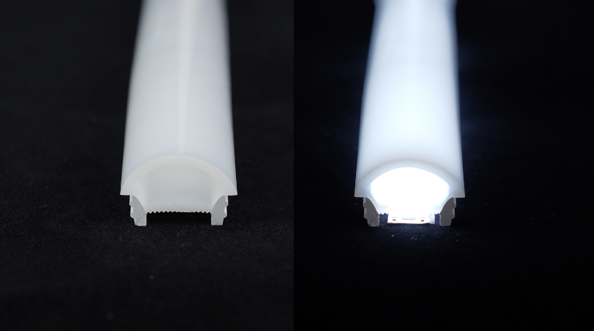 LED Neon Tube 20×18 mm – Silikonhülle zum Einbauen für LED-Streifen