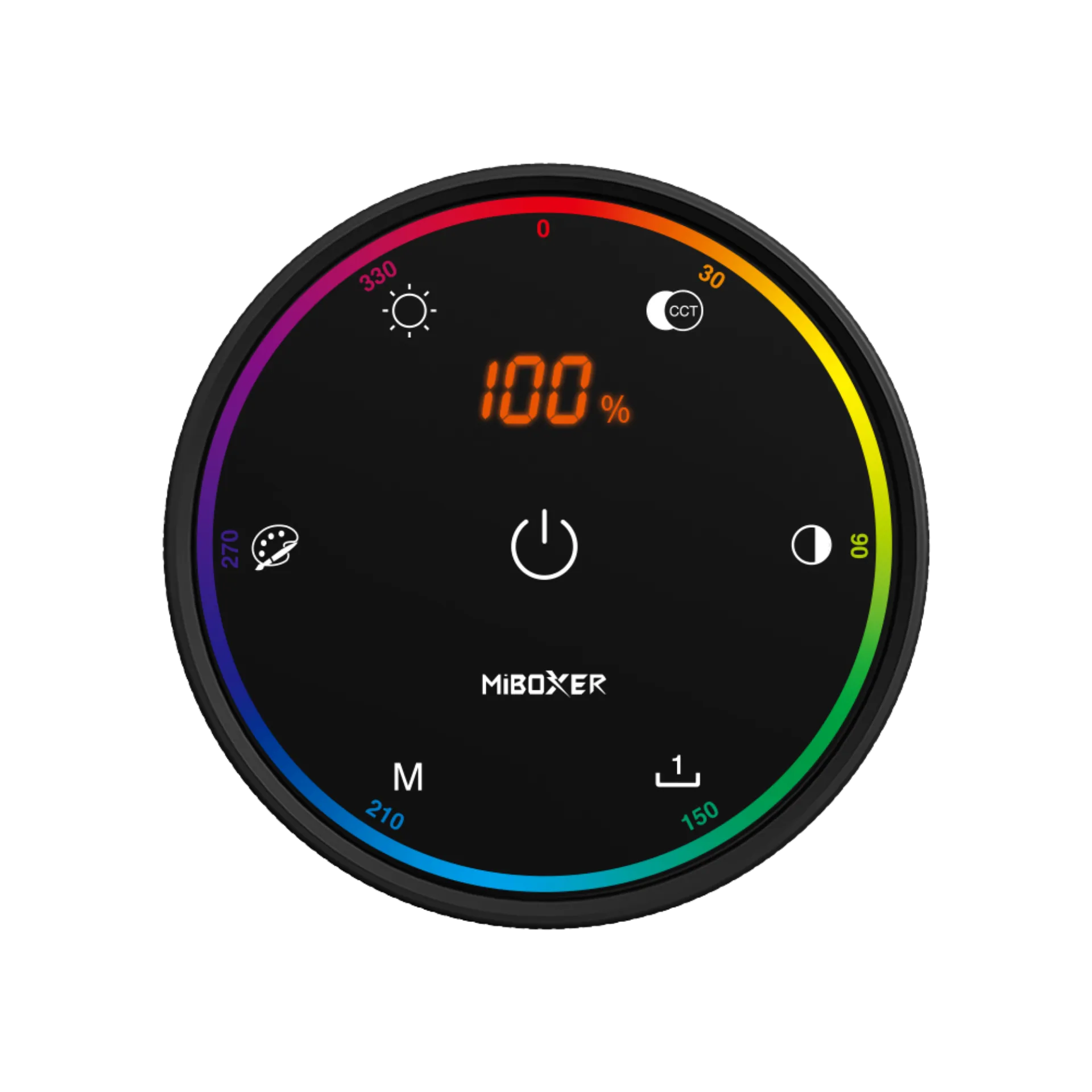 Miboxer K6 – RGB+CCT Drehregler-Fernbedienung, 2,4 GHz LED Steuerung, 9 Lichteffekte & Szenen-Speicher Miboxer K6 – RGB+CCT Drehregler-Fernbedienung, 2,4 GHz LED Steuerung, 9 Lichteffekte & Szenen-Speicher