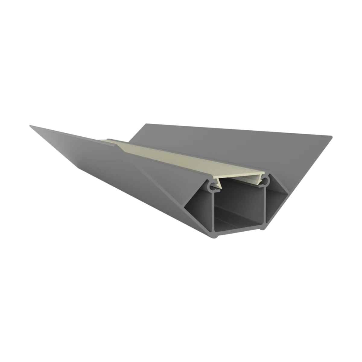 LED Trockenbau-Eckprofil Innen 2m EXO-T5_16 (16 mm) – Flächenbündiges Innen­eckprofil für LED-Strips