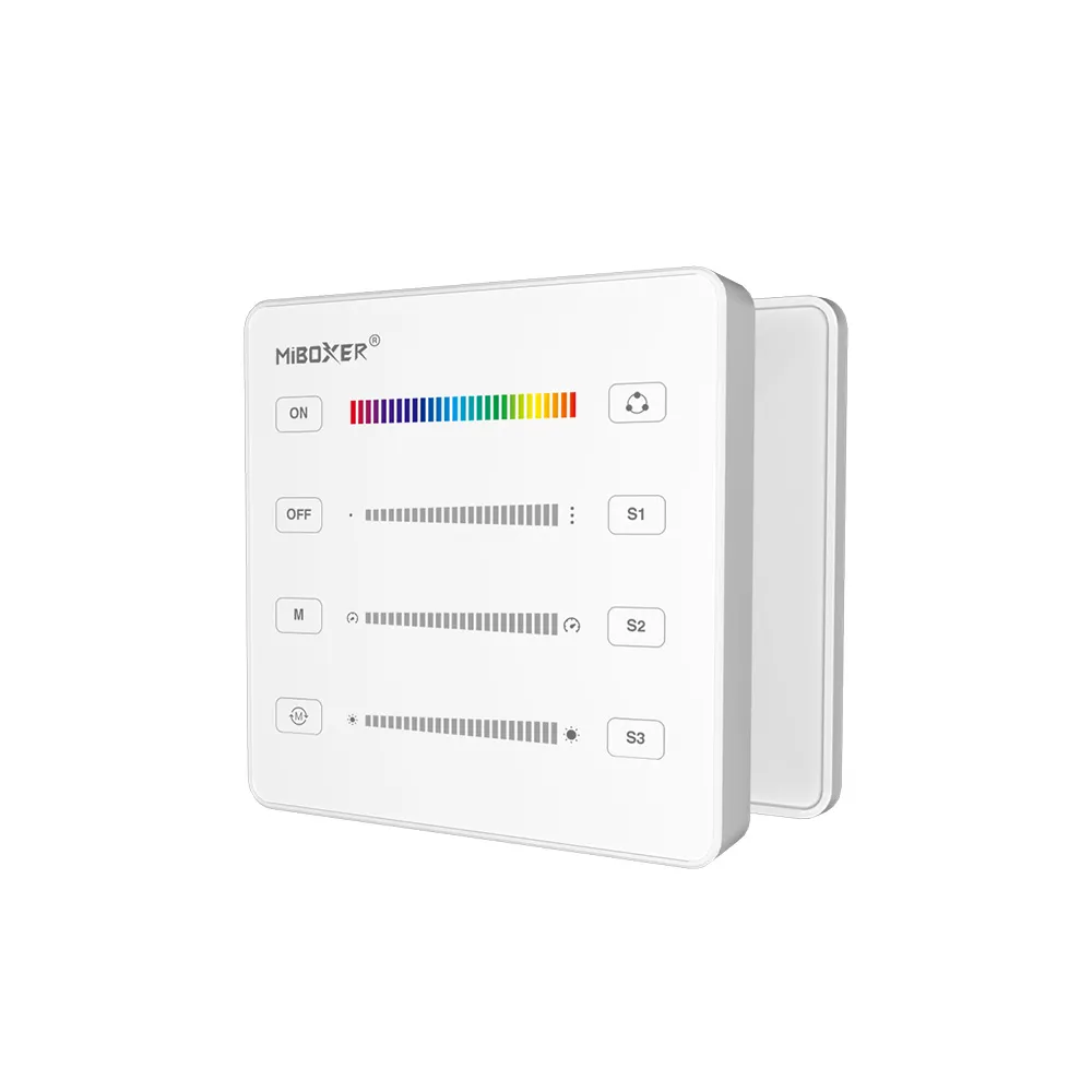 MiBoxer B6 SPI Wand Fernbedienung 2.4 GHz, Touch Panel für adressierbare Pixel LED Streifen, weiß