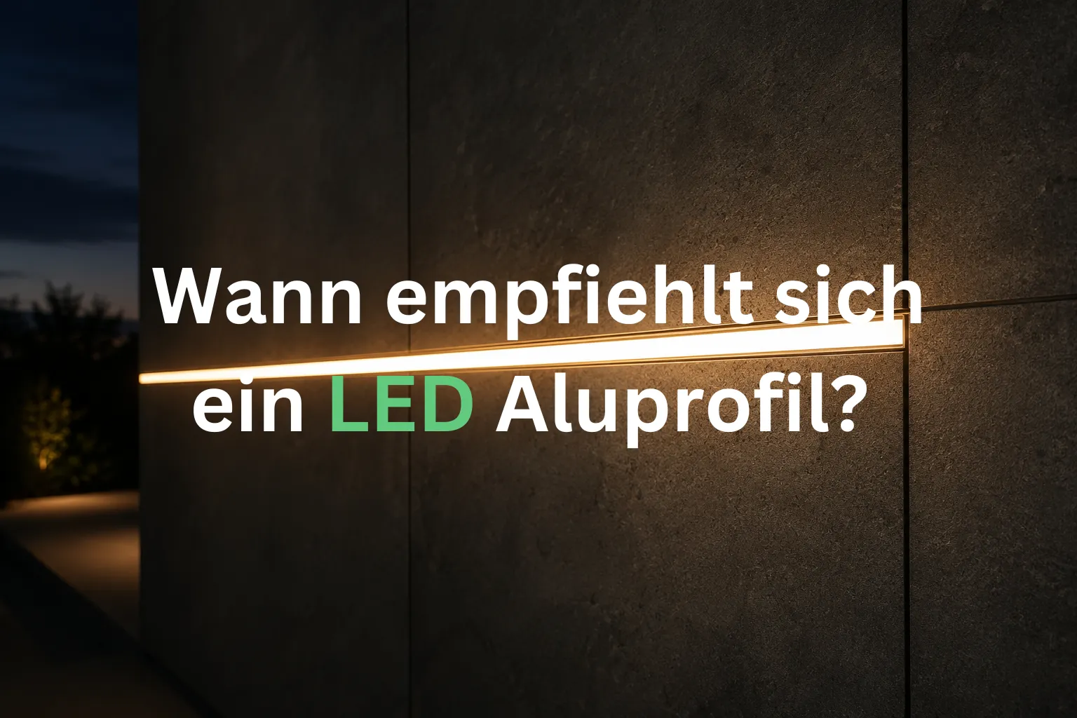 Wann empfiehlt sich ein LED Aluprofil für LED Streifen – Ratgeber für Montage und Lichtqualität
