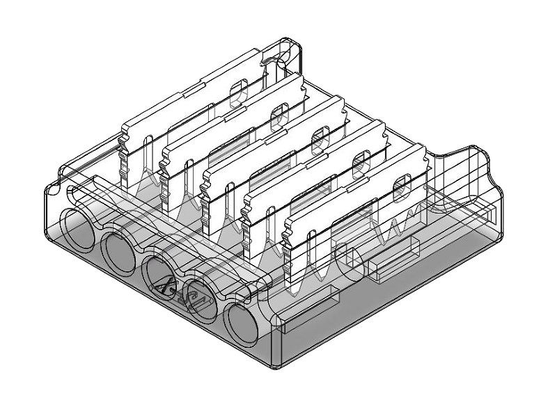 5-poliger LED Anschlussverbinder / Connector für 12 mm RGBW SMD LED-Streifen – lötfrei (solderless) & frei konfigurierbar (no cable) – geeignet für RGBW COB und SMD Stripes – kompakte Verbindung ohne Löten – SK-LED