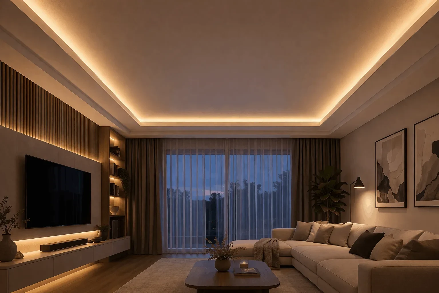 indirekte-deckenbeleuchtung-wohnzimmer-led-streifen-warmweiss-abend-ambientelicht (1) indirekte-deckenbeleuchtung-wohnzimmer-led-streifen-warmweiss-abend-ambientelicht (1)