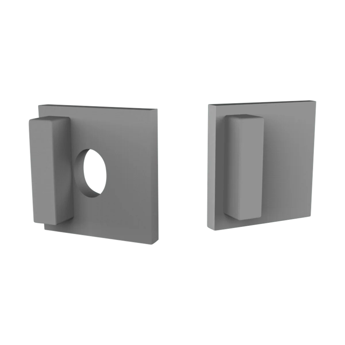 Endkappe für LED Alu Trockbauprofil Exo-T4_11 + Cover PC75 _11