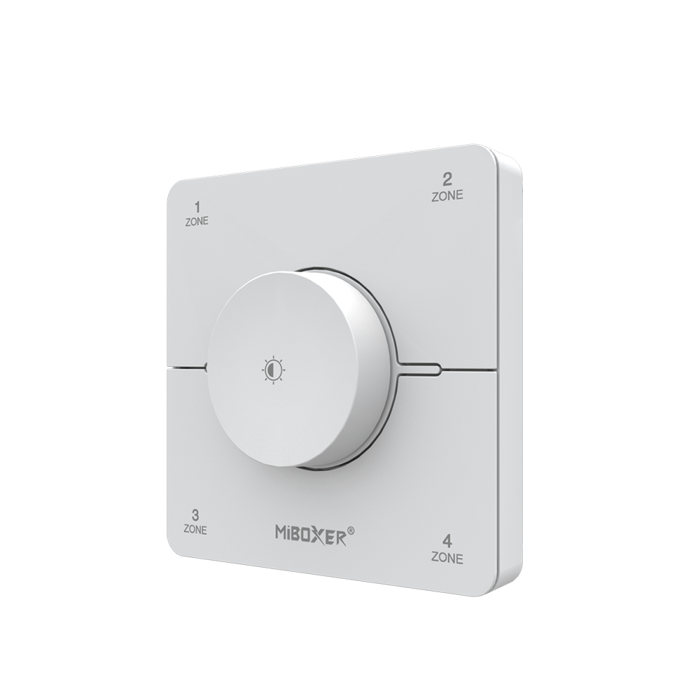 MiBoxer K0S LED-Wandfernbedienung CCT – 4 Zonen, 2 Kanal 2,4 GHz Funkfernbedienung