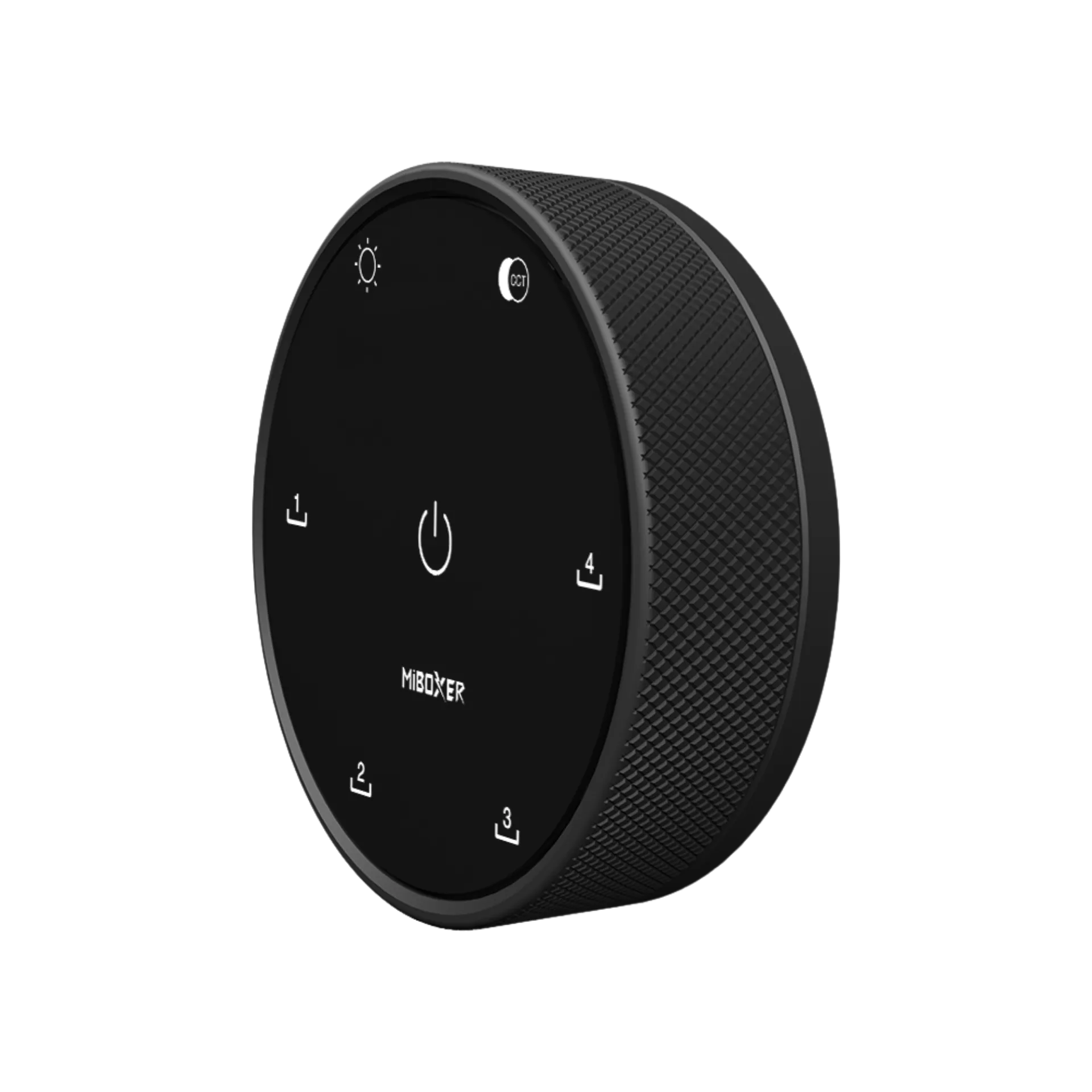 MiBoxer K5 Drehknopf Fernbedienung für CCT LED Beleuchtung MiBoxer K5 CCT LED Controller mit Drehknopf Design und Touch Bedienfeld schwarz