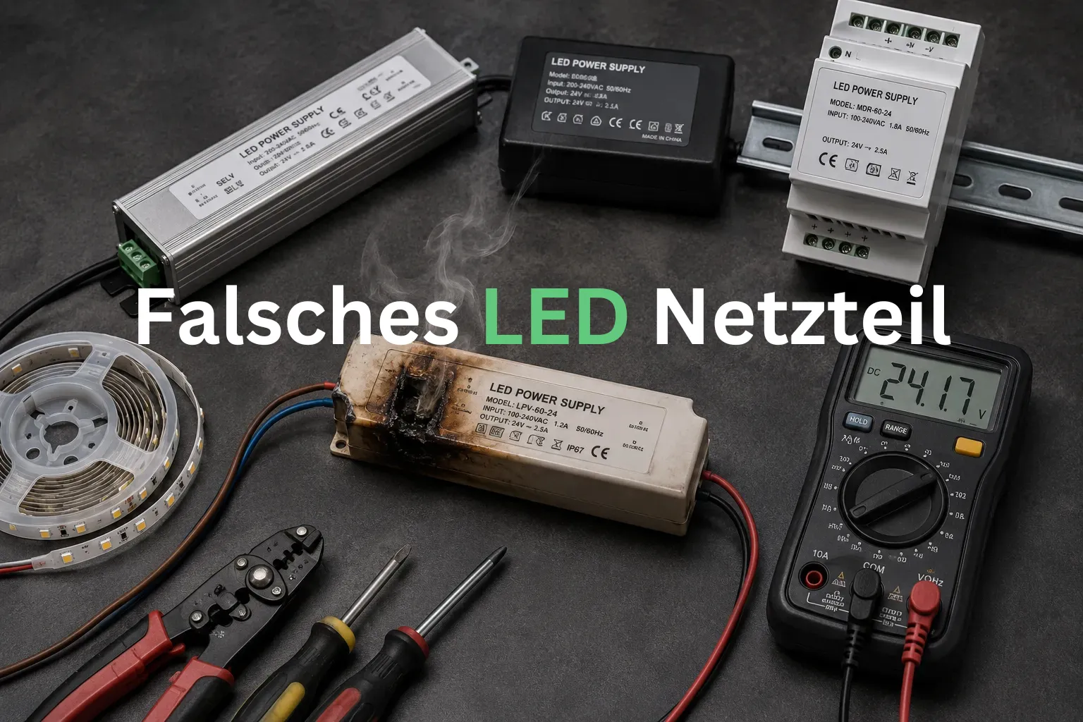 Falsches LED-Netzteil: