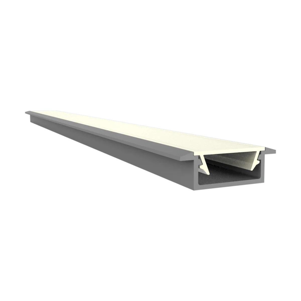 PC41-13 FLAT Abdeckung 2 m – für LED Profil Exo-A1/A1F/A2/A2F | opal