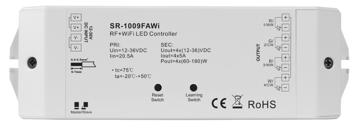 SR-1009FAWI RGBW-Steuergerät 
