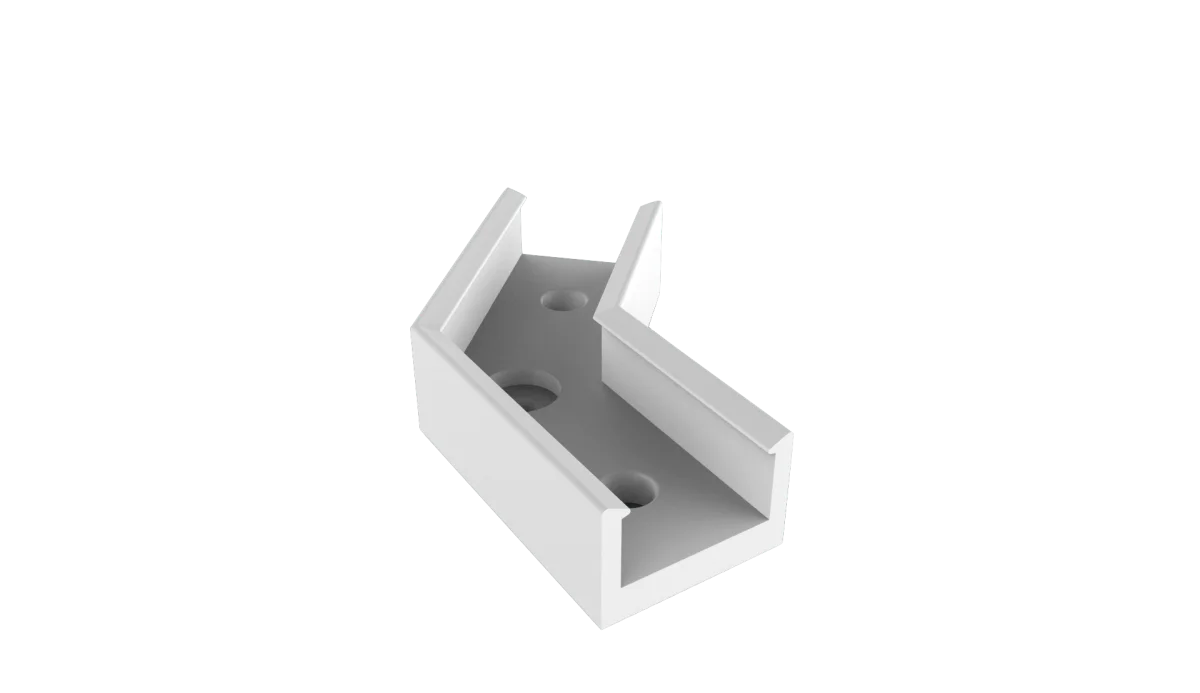 PETG-Verbinder für LED Alu-Aufbauprofil EXO-A1-13 – transparentes Verbindungsstück für Winkelverbindungen von 90° bis 180°