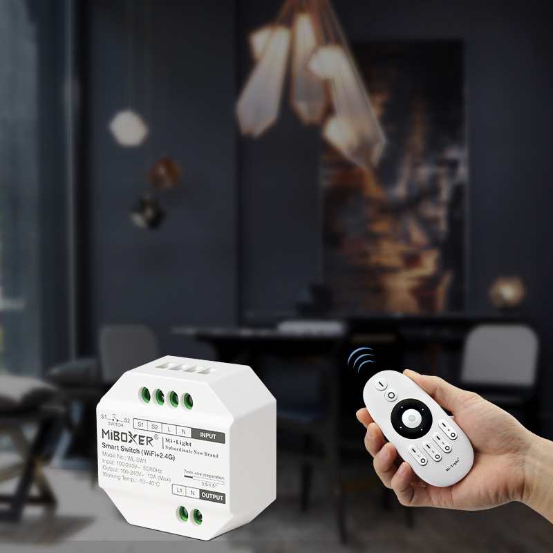 MiBoxer WL-SW1 WIFI Smart-Schalter – Unterputzmodul für 230 V mit App- & Tastersteuerung