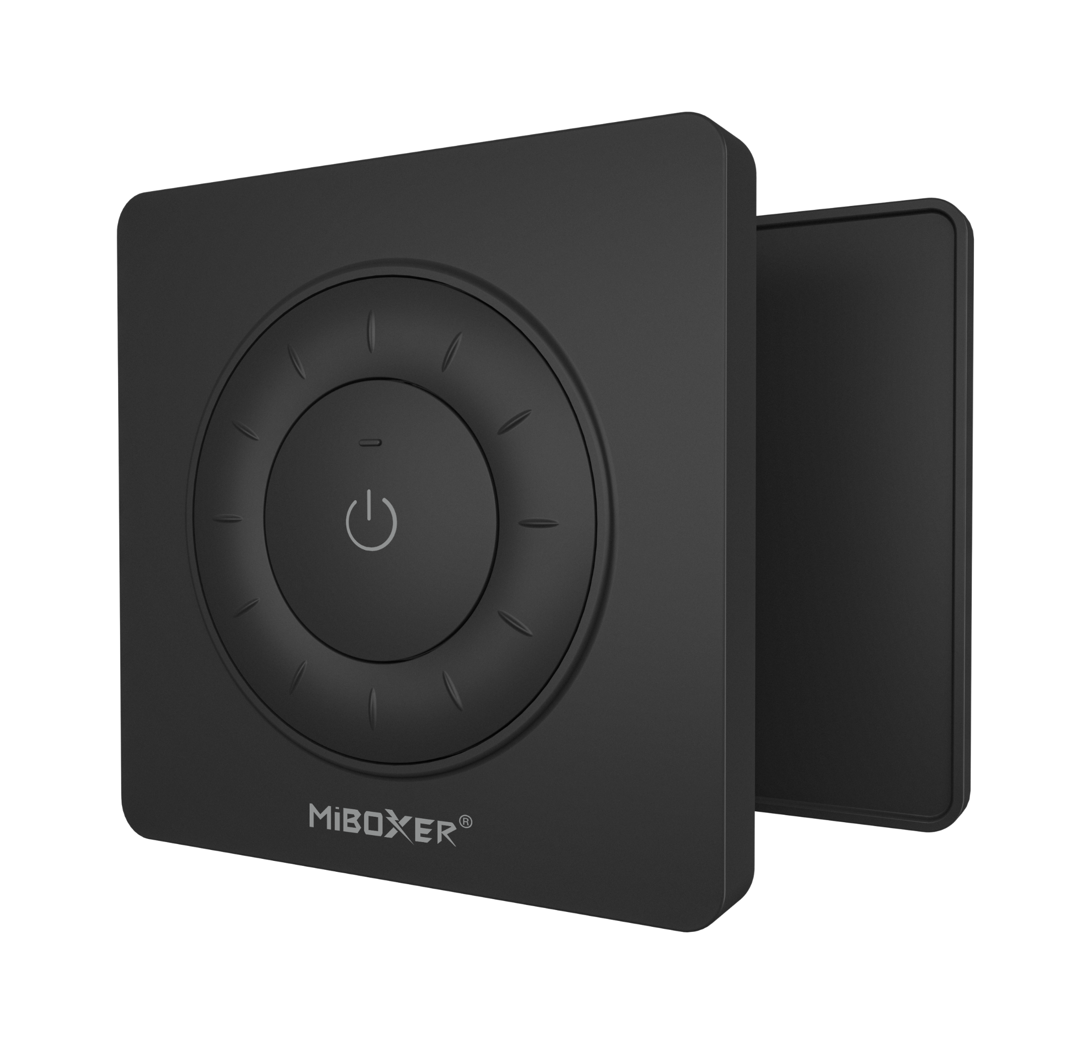 MiBoxer K3P LED Drehregler Fernbedienung schwarz mit magnetischer Wandhalterung 2,4 GHz Funk Dimmer