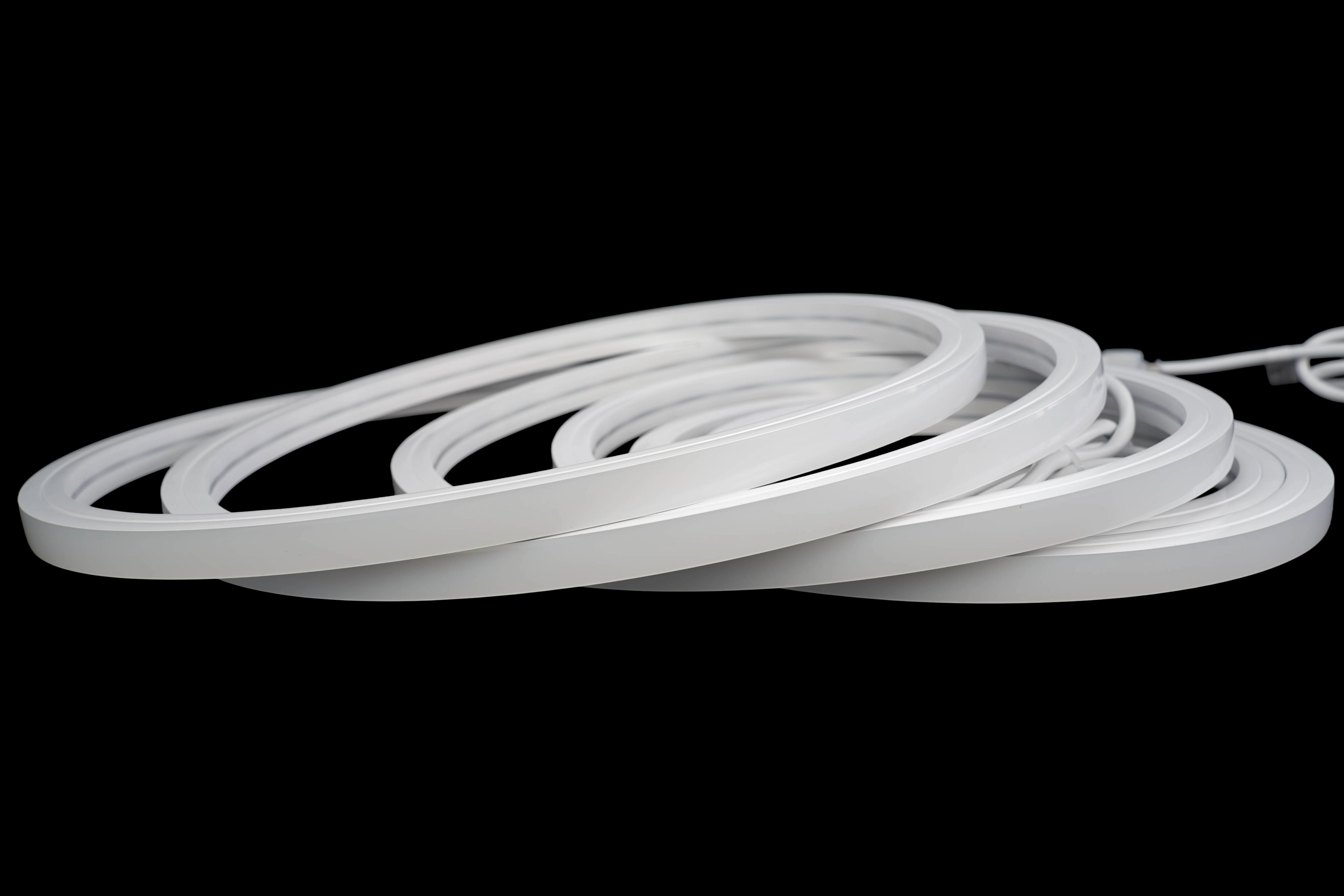 LED Neon Tube 20x20mm flexibel gelegt, 5m Rolle 24V IP67 Silikon Neon Flex