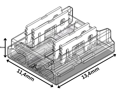 LED Streifen Verbinder für CCT & RGB 4-polig, lötfrei – für 10 mm COB LED-Streifen ohne Kabel – ideal für CCT & RGB Anwendungen – werkzeugfreie Verbindung für saubere LED-Installationen – SK-LED
