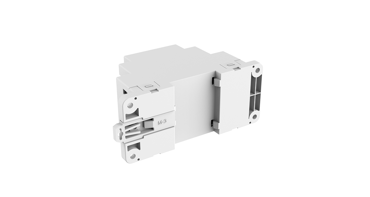DALI DMX Converter DMC Rückseite für Hutschienenmontage DALI DMX Signal Converter DMC Rückseite mit Hutschienenhalterung zur Montage