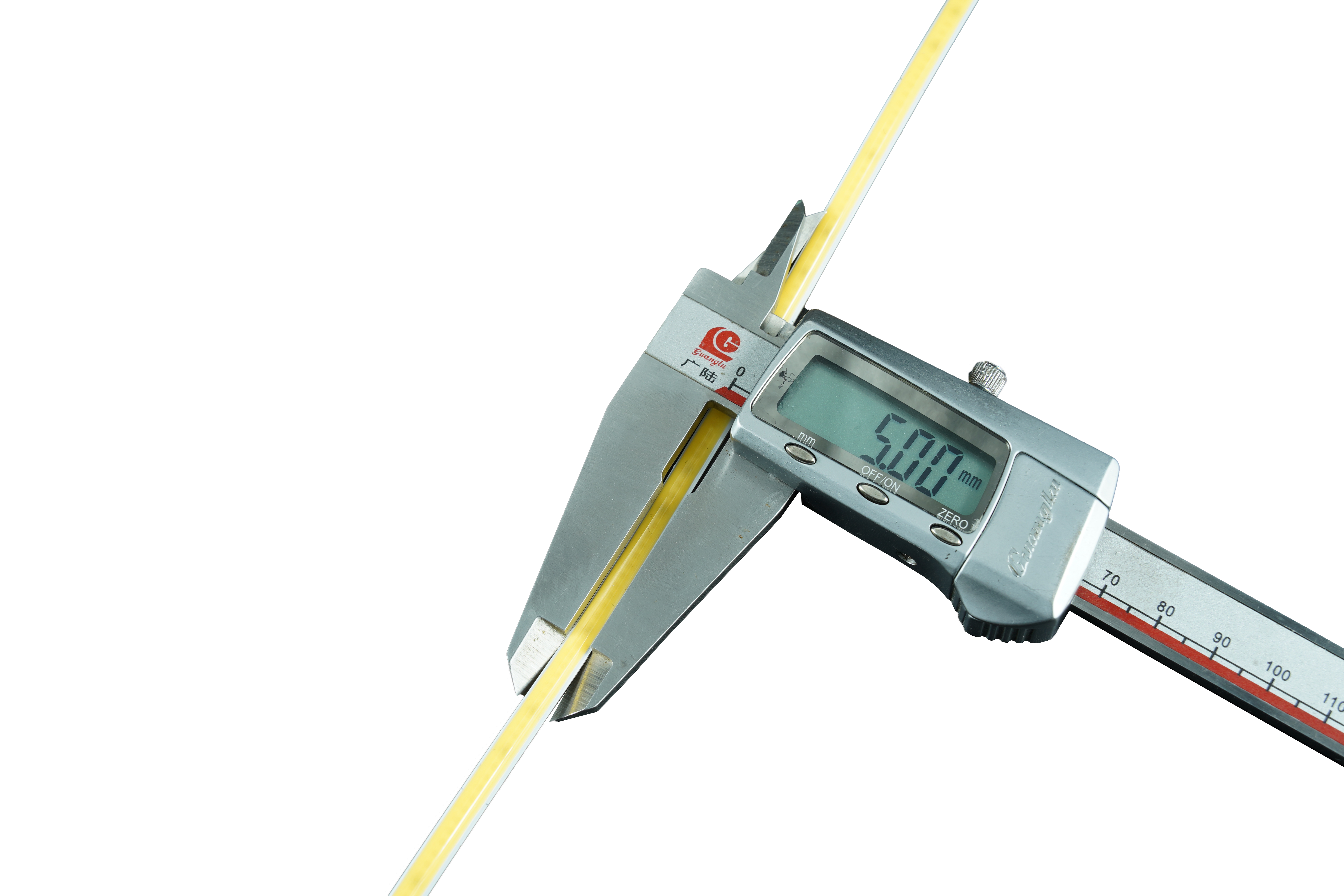 COB LED Strip 5m Rolle 5mm Breite, 480 LEDs/m, 24V DC, 7W/m Leistungsaufnahme, homogener Lichtstreifen CRI>90 IP33 SK-LED