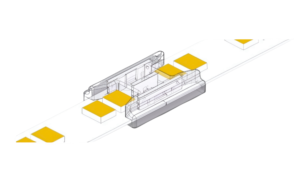 LED Strip-zu-Strip Schnellverbinder – 3-polig, lötfrei, für 10 mm CCT SMD LED-Streifen