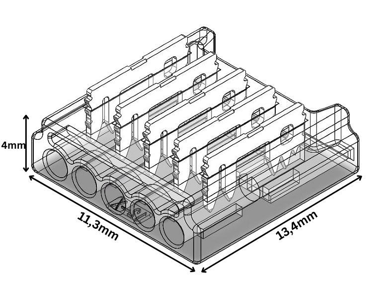 RGBW Streifen LED Anschlussverbinder für 10 mm RGBW SMD LED-Streifen – lötfreier, frei konfigurierbarer Steckverbinder für präzise und sichere RGBW-Verbindungen ohne Werkzeug – SK-LED