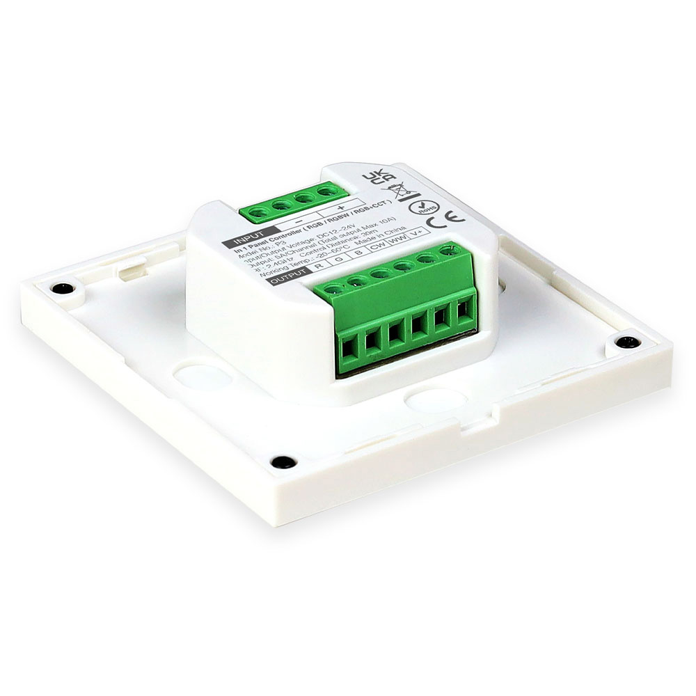 MiBoxer P3 LED-Wandpanel – 3in1 Drehregler für RGB, RGBW & RGBCCT LEDs, 12–24 V, 10 A, Funksteuerung