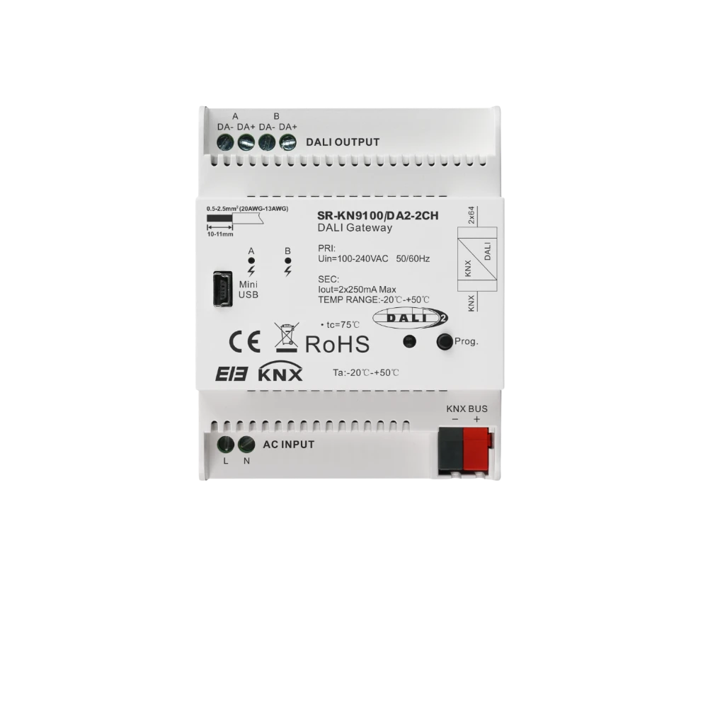 LED KNX Gateway Kategorie Bild KNX Gateway zur Integration von LED Beleuchtung und DALI Systemen in Smart Home Anwendungen
