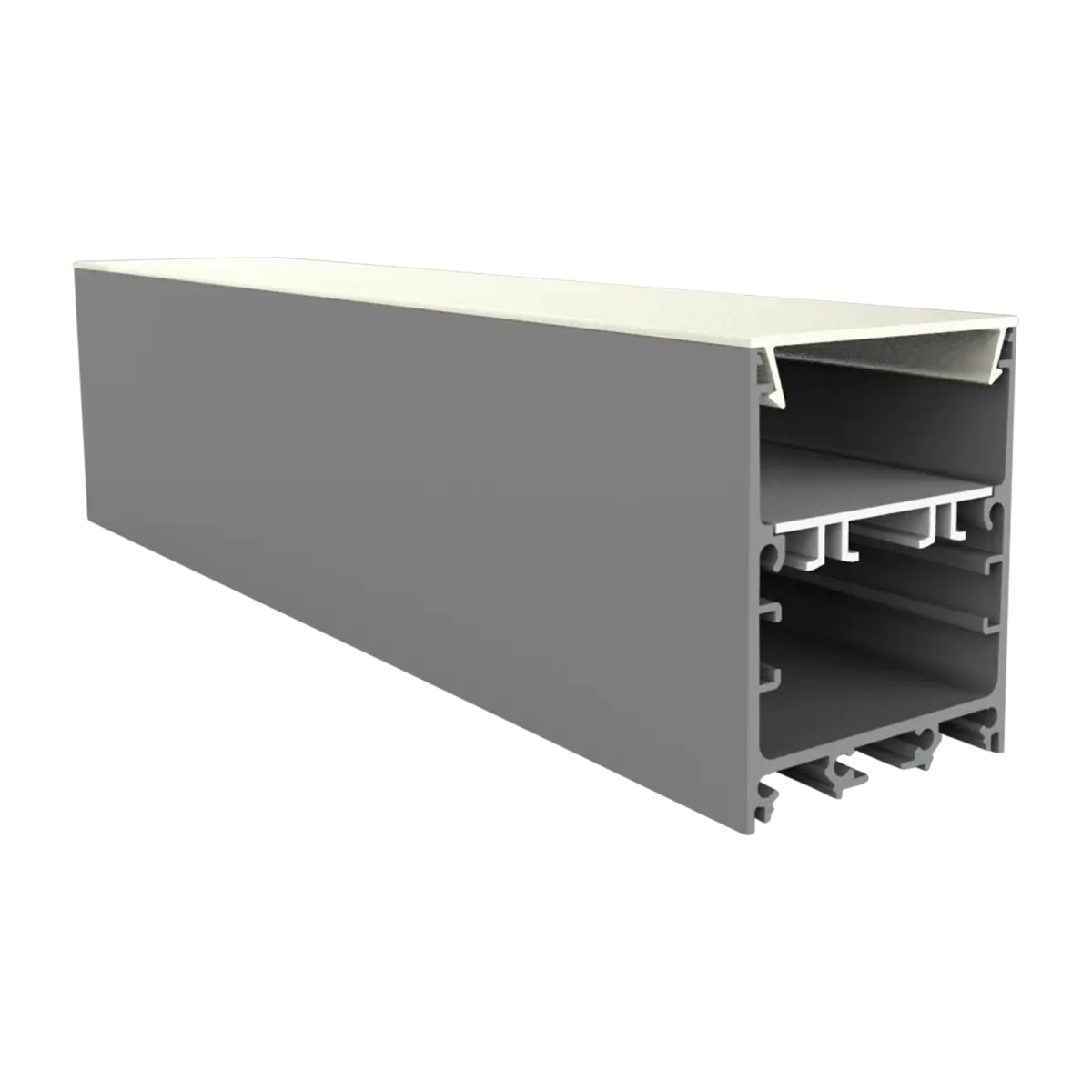 PC61-32 FLAT Abdeckung 2 m – für LED Leuchtenprofil EXO-TI1 | opal