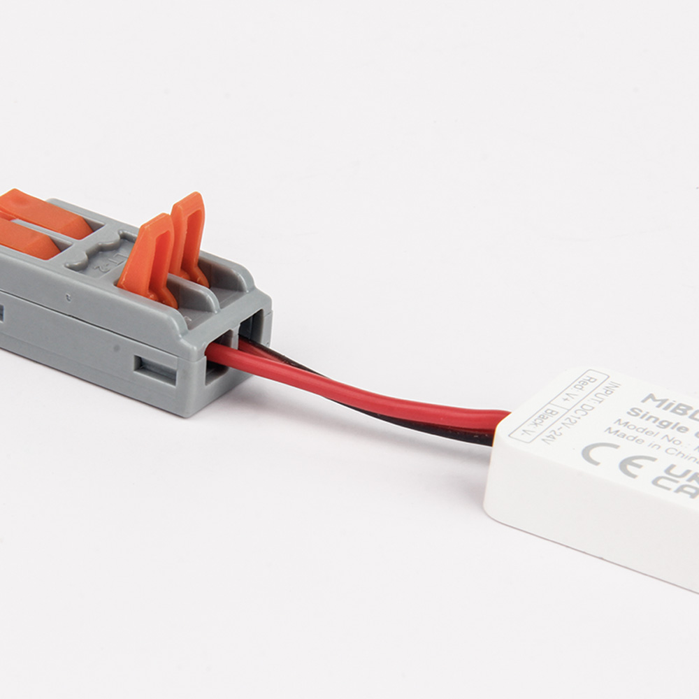 MiBoxer MLR2 Mini LED Controller 2,4 GHz – Dimmer für einfarbige LED Streifen 12-24 V – 6 A Funkempfänger