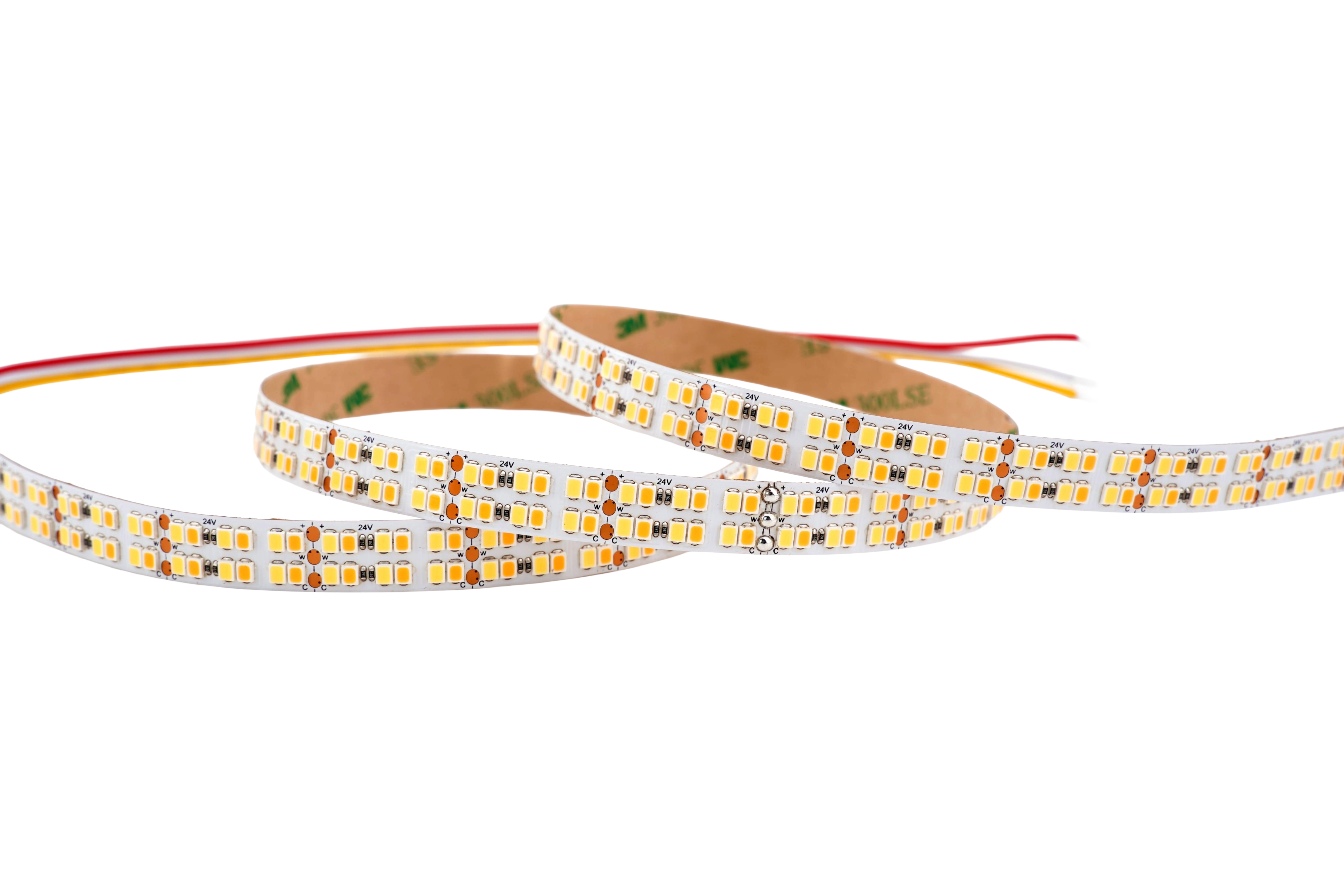 CCT LED-Streifen – 480 LEDs/m, 24 V, 40 W/m, 4700 lm/m, 2700–7000 K CRI>92