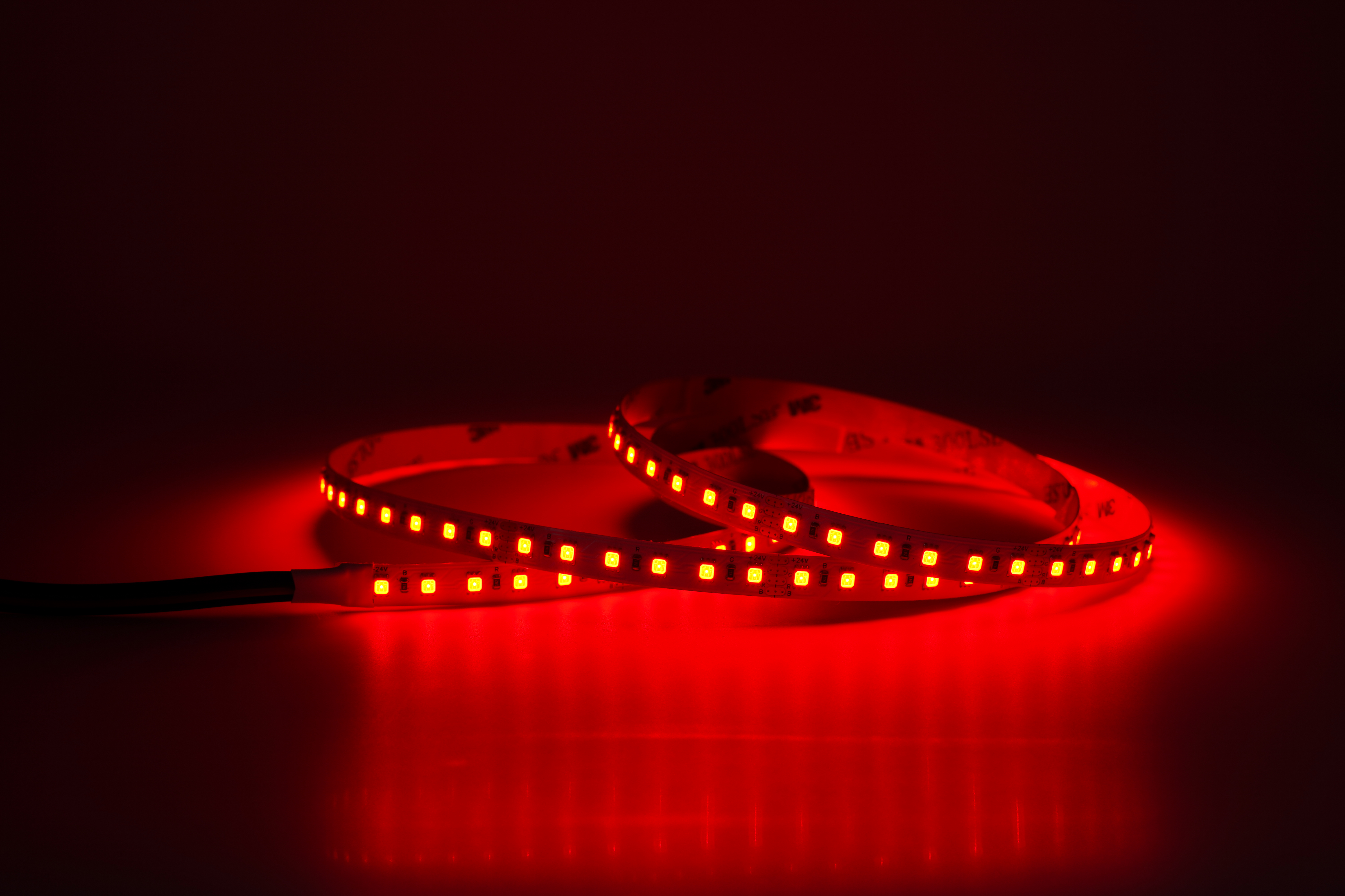 RGB LED-Streifen 10 mm – 60LEDs/m, 24 V, 14,4 W/m – Lichtband mit 120° Abstrahlwinkel 