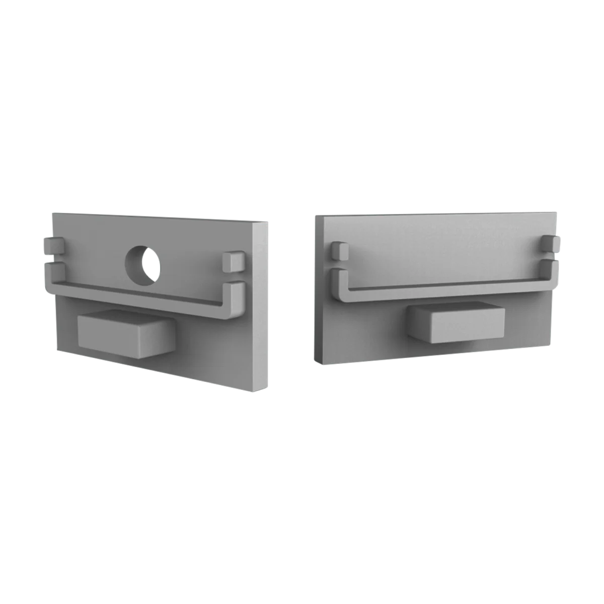 Endkappe für LED Alu Aufbauprofil Exo-N3_24 + Cover PC51 _24